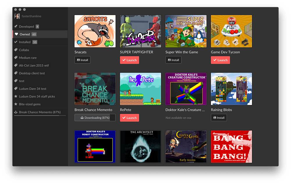Itch.io now has a desktop app Make Games South Africa